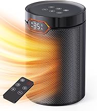 Heizlüfter, 1500W, PTC Heizlüfter Energiesparend mit ECO Modus, 4 Heizmodi, Breeze Modus, Therm…