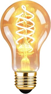 1er pack LED Glühbirne E27 Vintage Lampe – A60 Warmweiß Filament Leuchtmittel 2200K Edison Retr…