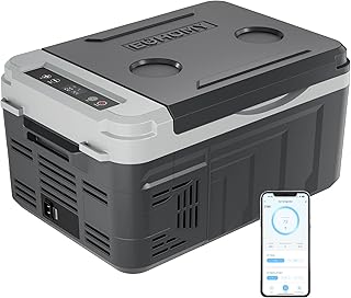 EUHOMY 10L Kompressor Kühlbox (-20℃~20℃) 12/24V DC & 230V AC Tragbarer Kompressor-Kühler mi…