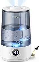 Homvana Luftbefeuchter Schlafzimmer Top-Fill, 3.6L 360°Cool Mist 34H Dauerhaft, Ruhig 16dB (Sile…