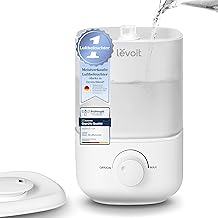 Levoit Luftbefeuchter Schlafzimmer, 23dB leise Humidifier, Top-Fill für Baby, bis 25H, Raumbefeu…