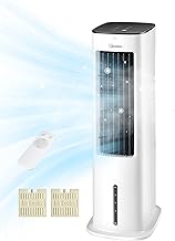 Midea Silent Air Cooler Pro 4-in-1 Mobile Klimaanlage Leiser:Luftkühler,Turmgebläse,Luftbefeuch…