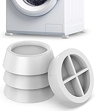 ECENCE Schwingungsdämpfer Waschmaschine 4er Set Vibrationsdämpfer Gummi-Füße Weiss für Trock…