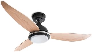 Energiespar Deckenventilator Bayu mit dimmbarer LED Beleuchtung und Fernbedienung, 122cm, sehr le…