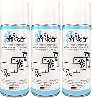 Kältebringer 3x Klimaanlagenreiniger Schaum 400ml – Desinfektion für Splitgerät oder Auto KFZ …