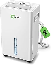 Luftentfeuchter, Luftentfeuchter Elektrisch Leise 9L/24h, Kindersicherung, Überlaufschutz, Autom…