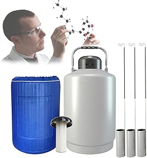 Flüssigstickstoff Kryogene Container mit Schutzhülle und Eimern, Abriebfestigkeit, Rutschfestem…