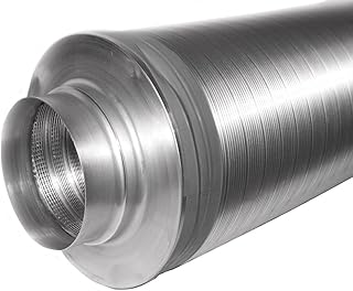 Intelmann Telefonieschalldämpfer Ø 80, 50 mm Isolierung, L= 1000mm, flexibel