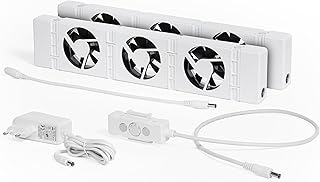 SpeedComfort Heizkörper Ventilator 2er Set – 2 Stück Heizkörperventilatoren – energieeffizie…