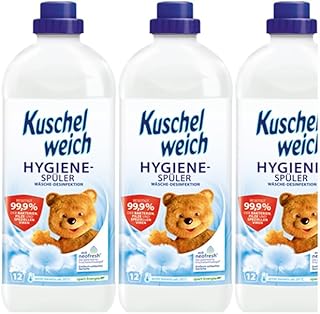 4tlg. Pflege-Set: 3x1000ml Kuschelweich Hygiene-Spüler Wäsche-Desinfektion 36WL + STUDIO.MUNET …
