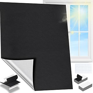 Fenster Verdunkelung – 100% Lichtblockierende Verdunklungsfolie Fenster mit Klett, Innen Sonnensc…