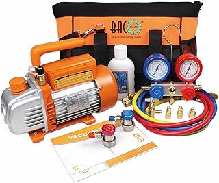 BACOENG Vakuumpumpe klimaanlage Set für HVAC/Auto AC Kältemittelaufladung, Klimaanlage Auto Bef…