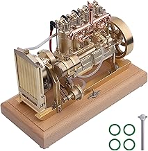 12-cm³-Modell eines stehenden Vierzylinder-OHV-Benzinmotors mit komplettem Wasserkreislauf-Kühl…