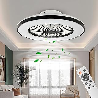 Moderne LED-Deckenleuchte mit Ventilator, Deckenventilator mit Lampe, 24 Ventilationsgeschwindigk…