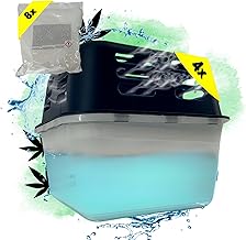 4 Luftentfeuchter + 8 Nachfüllpack für Growbox Grower Grow Anbau Zubehör Box Boxen Granulat Ra…
