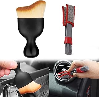 Auto Detailing Bürsten, 2pcs Detailing Pinsel Auto Sauber Machen Innenraum Auto Pinsel Reinigung…
