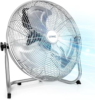 Duronic FN16 Bodenventilator, 40 cm Ventilator mit 75W, Standventilator für Boden oder Bühne, W…