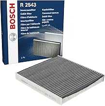Bosch R2543 Aktivkohle Innenraumfilter – filtert Gerüche, Pollen und Staub – Ersatzfilter für b…