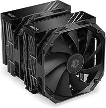 ID-COOLING FROZN A720 BLACK – Schwarzer Dual-Tower Luft-CPU-Kühler, 163mm Höhe, 7×Ф6mm Heatpi…