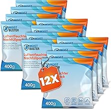 Luftentfeuchter Nachfüllpack 12 x 400g – Sparset Luftentfeuchter Granulat – 12er Set Entfeuchter…