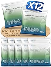 BonAura® Luftentfeuchter Nachfüllpack 12 x 400g – Mittleres Sparset Luftentfeuchter Granulat – …