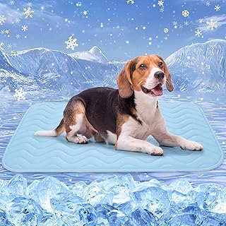 Baodan kühlmatte Hund, 90×56 cm Waschbar kühlmatte für Hunde, Selbstkühlende Pads für Hunde …