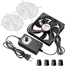 Wathai 120mm 12V PC Lüfter mit 220V 230V 240V Drehzahlregler Bürstenloser Gehäuselüfter für …