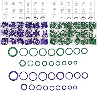 O-Ring-Dichtung, 540 Pcs 18 Größen Dichtungsringe Set Dichtungssortiment Grün Lila Dichtungsgu…