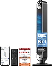 Dreo Smart 20dB DC Motor Turmventilator Leiser, 11M Windentfernung Ventilator mit Fernbedienung,9…