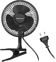 Pro Breeze Mini Ventilator mit Clip, 20 cm Durchmesser, 2 Geschwindigkeitsstufen, stabiler Clip -…