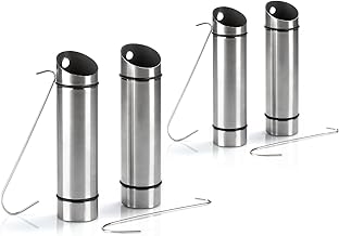com-four® 4x Luftbefeuchter aus rostfreiem Edelstahl – Verdunster für Heizkörper zum Aufhän…