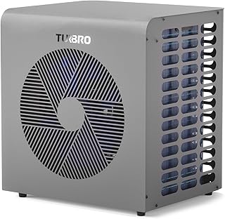 TURBRO 6.000 W DC-Inverter Wärmepumpe für Schwimmbecken, Elektrischer Poolheizer für Übererdp…