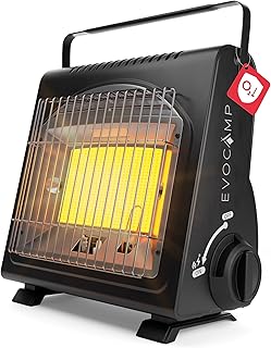 EVOCAMP Tragbare Gasheizung, Camping Heizung 1,7 kW, multifunktionale Keramikheizung, perfekte Ga…