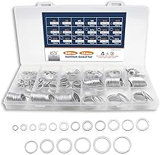 DIYoung 540 Stück Aluminium Dichtungsring Sortiment, Metrische Dichtungen, Ölablassdichtungen S…