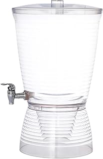Wasserspender für Party mit Wasserhahn, 10 l, Kaltgetränkespender, Limonadenbehälter für Bier…