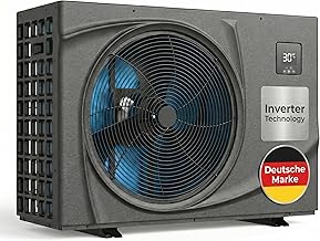 poolomio® Pool Wärmepumpe 30–45m³ NET Inverter 08 bis 7,6kW | Ultra leise Poolheizung mit Wi…