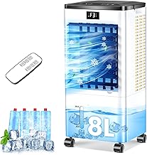 Klimaanlage Mobile, 3 in 1 Klimagerät Tragbarer Luftkühler Luftbefeuchter Verdunstungs Lüfter …