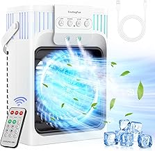 1200ml Mobile Klimaanlage mit Fernbedienung, 5 in 1 Mobiles Klimagerät, 3 Geschwindigkeiten, 3 N…