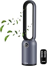 Echos® Turmventilator sehr leise Standventilator energiesparend Bodenventilator mit Fernbedienun…