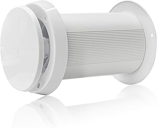 100mm Lüftungsautomat – Passives Lüftungssystem mit Thermostat (10°C/-5°C) – Komplett mit Roh…