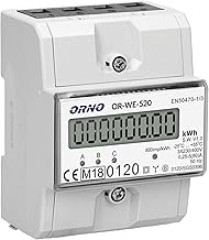 Orno OR-WE-520 Stromzähler Hutschiene 3-Phasen-Anzeige des Stromverbrauchs mit MID Zertifikat, 0…