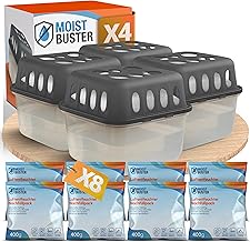 4x Luftentfeuchter ohne Strom + 8x 400g Luftentfeuchter Nachfüllpack – Raumentfeuchter bis 40m²…