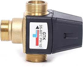 3-Wege Thermostat Mischventil 35~60℃, Heiß/Kaltwasser Wassermischer Ventil Verbrühschutz DN20