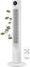 Echos Turmventilator | Ventilator sehr leise | Fernbedienung | Oszillierend | LED-Display | 3 Stu…