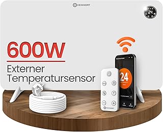 HEIMWERT Infrarot Wandheizung – Sofort Wohlfühlwärme – Senkt Heizkosten enorm – Luxusausstattun…