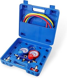 CCLIFE Auto AC Kältemittelaufladung Manometer für Klimaanlagenprüfung, Kfz Diagnosegerät für…