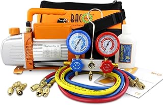 BACOENG Vakuumpumpe Klimaanlage Set für HVAC/AC Kältemittelaufladung, Klimaanlage Befüllen Man…
