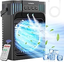 Mobile Klimaanlage mit Fernbedienung,1200 ML Mini Luftkühler mit 3 Luftgeschwindigkeiten & 3 Kü…