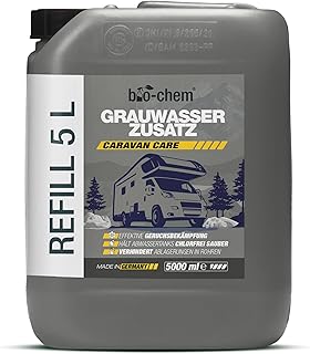 bio-chem Grauwassertank-Zusatz – 5 Liter Konzentrat – Tank-Reiniger für Schmutzwasser-, Grauwass…