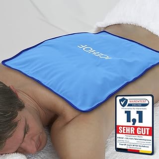 ICEHOF Kühlpads XXL Gel Kühlkissen Groß – Kuschelweich, Kühlakku Kühlpack Ice Pack Kältekom…
